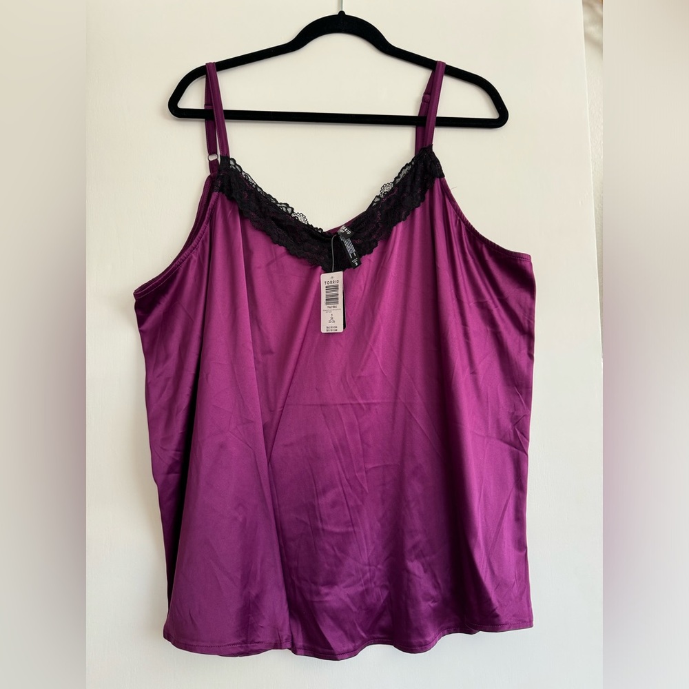 Torrid Plum Silky Cami - PLUS SIZE 3X